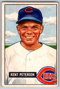 1951 Bowman Kent Peterson #215