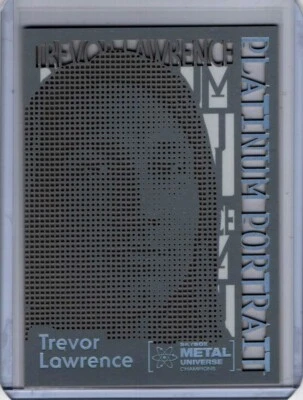 2021 Skybox Metal Universe Champions Platinum Portrait #PP-19 Trevor Lawrence - Image 1 of 2