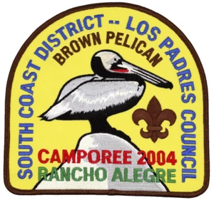 Parche de chaqueta Camporee South Coast District Los Padres Council 2004 6" Pelican CA - Imagen 1 de 2