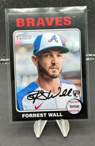 2024 Topps Heritage FORREST WALL Black "White" Border Variation RC SP - Bild 1 von 3