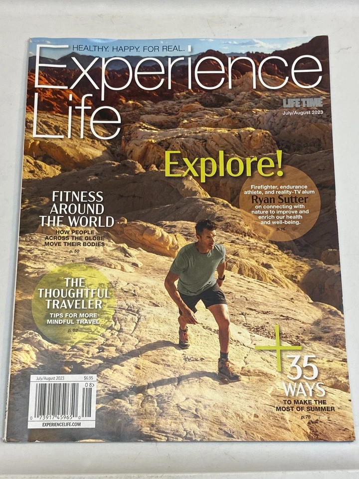 Experience Life Time Magazine July August 2023 Explore Fitness World Ryan Sutter - Image 1 of 1