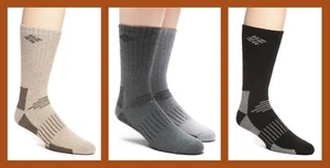 Columbia Sportswear ~ 2-Pack Crew Length Men's Socks $18 NWT - Picture 1 of 4