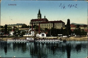 Czech Postcard Litoměřice Leitmeritz Ústí region, water party, saloon steamer. - Picture 1 of 2