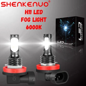 2x H11 6000K White LED Bulbs Kit Fog Light Bulb For BMW 320i 328i 335i 525i 528i - Bild 1 von 12