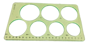 PLANTILLA PLANTILLA PLANTILLA CIRCULAR DIBUJO TÉCNICO CÍRCULOS - TAMAÑOS 46mm a 70mm - Imagen 1 de 3