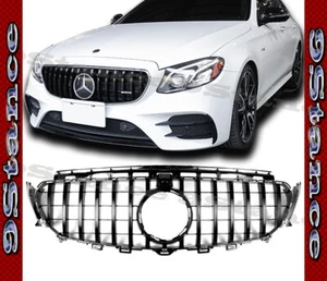 SHINY BLACK GT BAR FRAME GRILLE FOR 2017-19 BZ W213 E-SEDAN & C238 E-COUPE USE - Bild 1 von 4