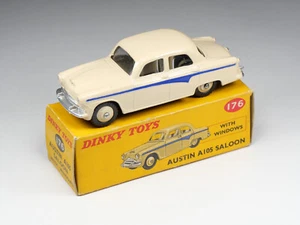 DINKY TOYS ENGLAND - 176 - Austin Cambridge A105 - Blau und Creme - Boxed - Bild 1 von 9