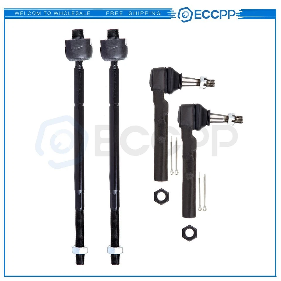 Kit de extremos de varilla de amarre interior y exterior ECCPP nuevo de 4 piezas para Buick Rendezvous 2007 Foto 1 de 4