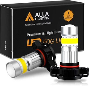 2800Lm PSX24W 2504 LED Fog Light Bulbs 3000K Amber Yellow Xtreme Super Bright CO - Picture 1 of 9