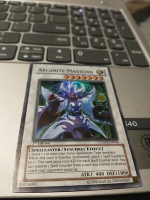 Yugioh! Arcanite Magician CRMS Super Rare 1st Ed Very Nm - Image 1 of 4