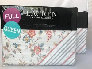 Lauren Ralph Lauren FULL/QUEEN or KING DUVET COVER SET CAROLYNE FLORAL BLUE NWT - Picture 1 of 8