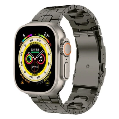 Correa de titanio pulsera para Apple Watch 11 10 9 8 7 44/45/46/49 mm Ultra 3 2 Foto 1 de 4