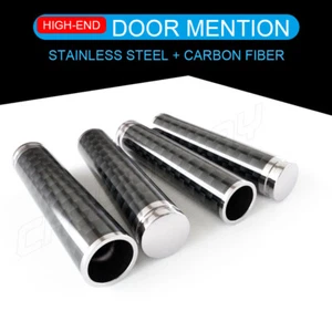 For Ford F150 F250 F350 4xAuto Carbon Fiber Interior Door Lock Knob Pins Handles - Picture 1 of 9