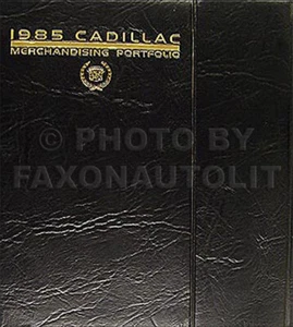 Cadillac 1985 cartera de merchandising concesionario sala de exposición álbum libro de datos tapicería - Imagen 1 de 2