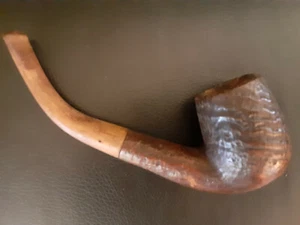 Pipa vintage non marcata curva in legno - Foto 1 di 5