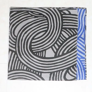 Japanese Furoshiki Double Side Wrapping Cloth Yui Knot Dark Gray and Blue Kyoto - Picture 1 of 8