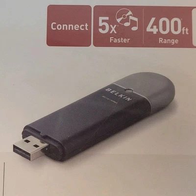 Belkin Wireless G USB Network Adapter 802.11G New in Sealed Package  - Image 1 of 4