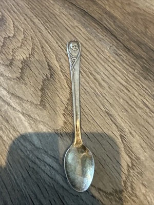 Cuchara de alimentación infantil Winthrop International Silver Gerber vintage plateada Foto 1 de 4