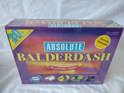 ABSOLUTE BALDERDASH Board Game 2007 AnniversaryEdition NEW & SEALED Drumond Park - Image 1 of 4