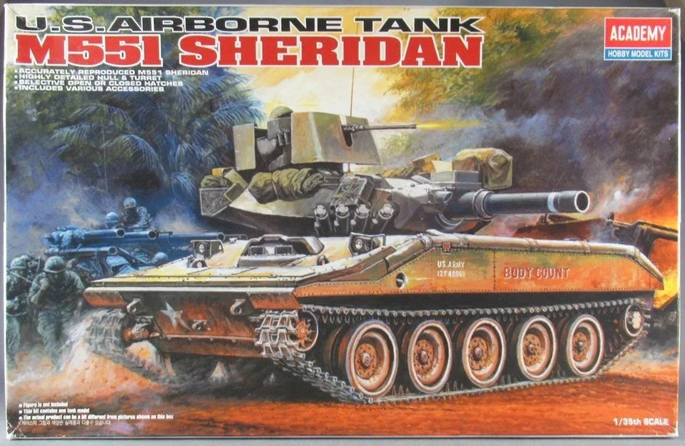 ACADEMY 13011 U.S.Airborne Tank M551 SHERIDAN scala 1/35 - Immagine 1 di 1
