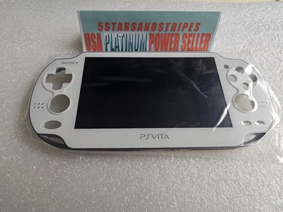 SONY PS Vita PSV 1000 OLED Screen Display Digitizer FULL Assembly w frame WHITE - Image 1 of 2