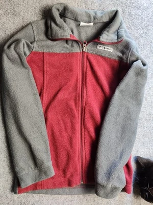 Chaqueta con Capucha Columbia Youth Cremallera Completa Polar Gris Coral Rojo Talla M (10/12) Foto 1 de 4