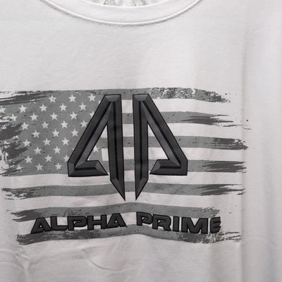 Camiseta Alpha Prime Performance Racing Para Hombre S/S Algodón/Poliéster/Spandex Talla L Nueva de Lote Antiguo Foto 1 de 4