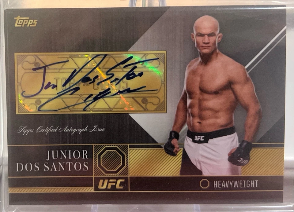 JUNIOR DOS SANTOS 2016 Topps UFC Top of the Class Autograph - Image 1 of 1