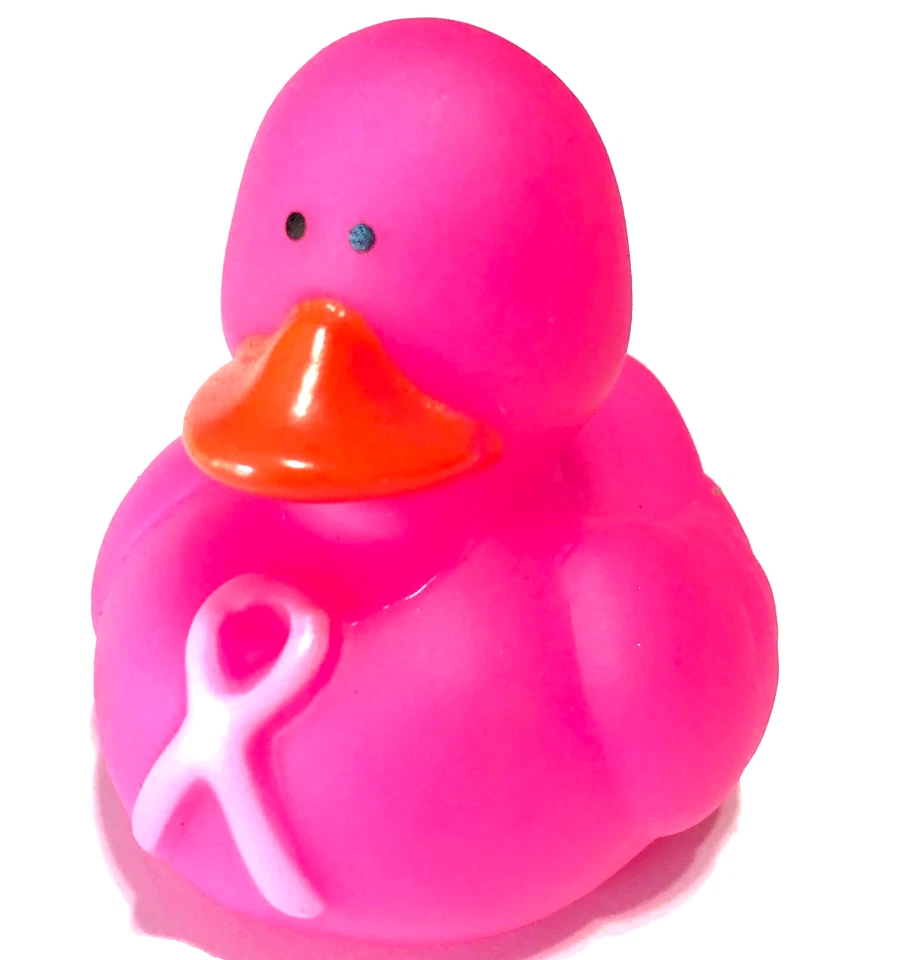 ENVÍO GRATUITO - ROSA 2" CINTA CONCIENTIZACIÓN SOBRE EL CÁNCER DE MAMA CRUCERO GOMA PATO CRUCERO Foto 1 de 1