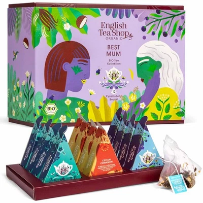 ETS - Teeeschenk zum Muttertag "Best Mum", BIO, 12 Pyramiden Beutel - Bild 1 von 4