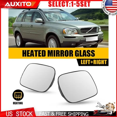 Espejo retrovisor térmico de vidrio para conductor pasajero Volvo XC70 XC90 2003 2004 2005 06 2-10X Foto 1 de 4