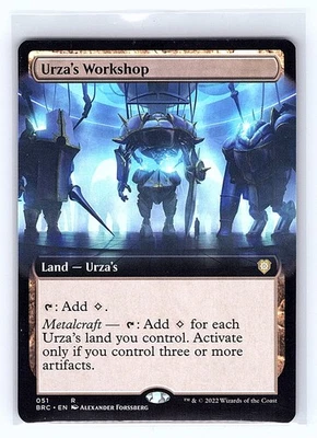 MTG Urza's Workshop - Extended Art, Commander: The Brothers' War Magic NM - Image 1 of 2