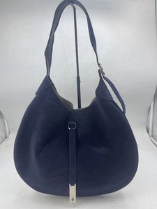 Polo Ralph Lauren Women's ID Suede Large Shoulder Bag Night - Picture 1 of 11