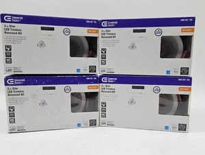 4PK Commercial Electric 3 in. White Trim LED Trimless Recessed Lighting Kit - Picture 1 of 3