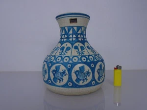 Benlloch Keramik Vase Vögel Majolika Spanien 70er Jahre - Bild 1 von 21