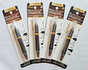 4 PACK Loreal Brow Stylist Kabuki Blender & Crayon 312 BLONDE New Sealed LOT - Picture 1 of 7