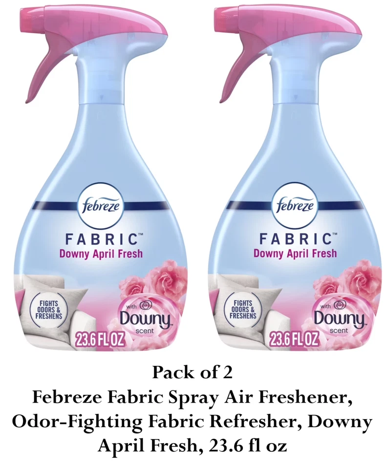 PROCTER & GAMBLE Febreze Odor-Fighting Fabric Refresher, Downy April Fresh, 16.9 Fl Oz, Pack of 2
