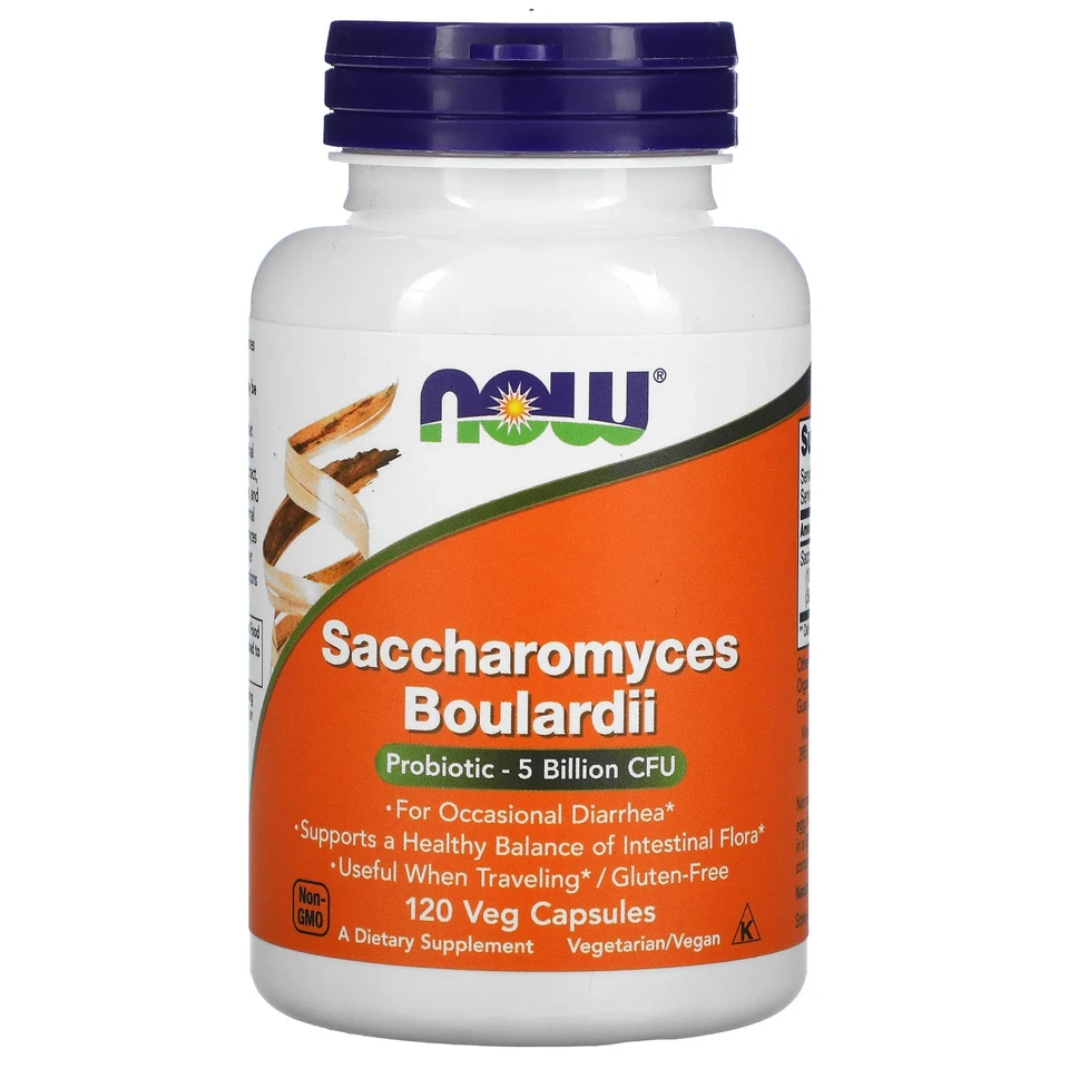Now Foods Saccharomyces Boulardii 120 Veg Capsules