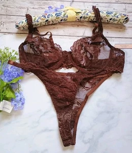 Victoria's Secret Set bestickt ungefüttert Traumengel 38 C XL - Bild 1 von 10