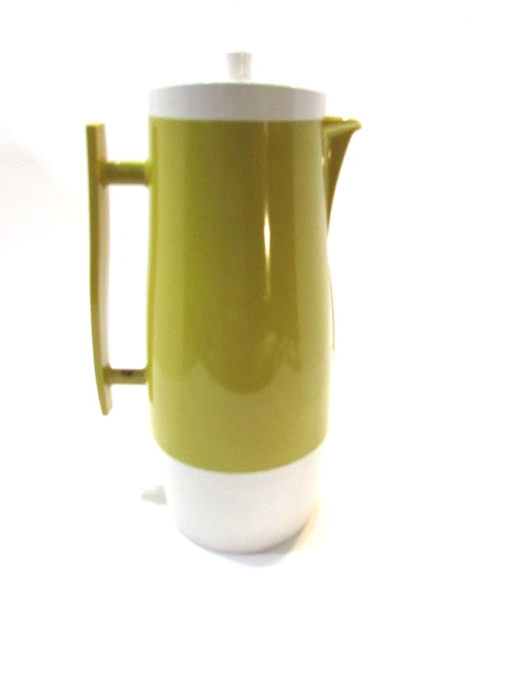 Jarra termo mayordomo bebidas Aladdin's vintage 1 qt 4450 oro blanco plástico Foto 1 de 4