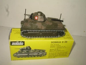 SOLIDO, Char SOMUA camouflage d'origine, militaire de 1975' - Picture 1 of 4