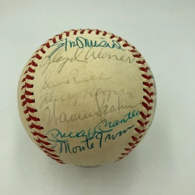 Mickey Mantle 1974 Hall Of Fame Induction Multi Signed Baseball JSA COA - Image 1 of 4