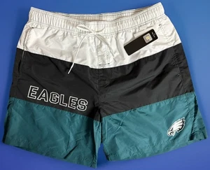 NFL Philadelphia Eagles Swim Trunks - Team Apparel Mens XXL - Tri-Color - NWT - Picture 1 of 8