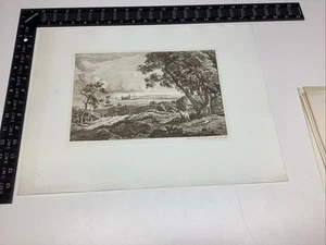 P1-4 Art Paper Etching Print Photogravure Johann Carmiencke Tegnet Waturn Homes - Picture 1 of 20