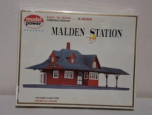 Kit de construcción de estación Malden escala 1524 N modelo Power trenes sellado vintage - Imagen 1 de 8