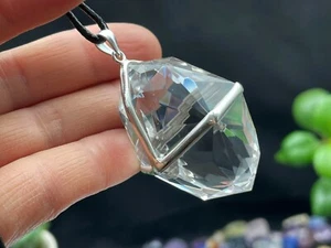 Colgante de cristal 108 lados desintegrador pránico joyería hecha a mano E022927 - Imagen 1 de 8