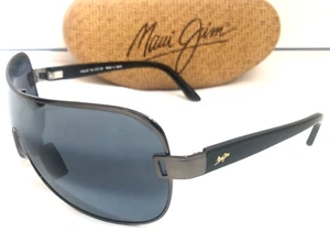 SELTENE MAUI JIM MAKA SONNENBRILLE metallisch schwarz mit grauen polarisierten Gläsern MJ 513-02 - Bild 1 von 5