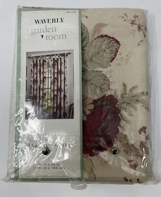 Waverly сад комнаты винтажный роза вкладка - верхняя оконная панель 1 панель 42 «x 63» - Изображение 1 из 4