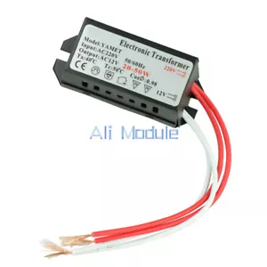 AC 220V a 12V 20W lámpara halógena transformador electrónico controlador LED - Imagen 1 de 4
