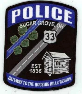 OHIO OH SUGAR GROVE POLICE NICE SHOULDER PATCH SHERIFF - Picture 1 of 1